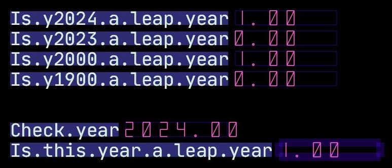 eternal.hacktoberfest.test formula view Is leap year with ACPU